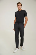 PANTALONI D'S DAMAT REGULAR FIT  - Negru