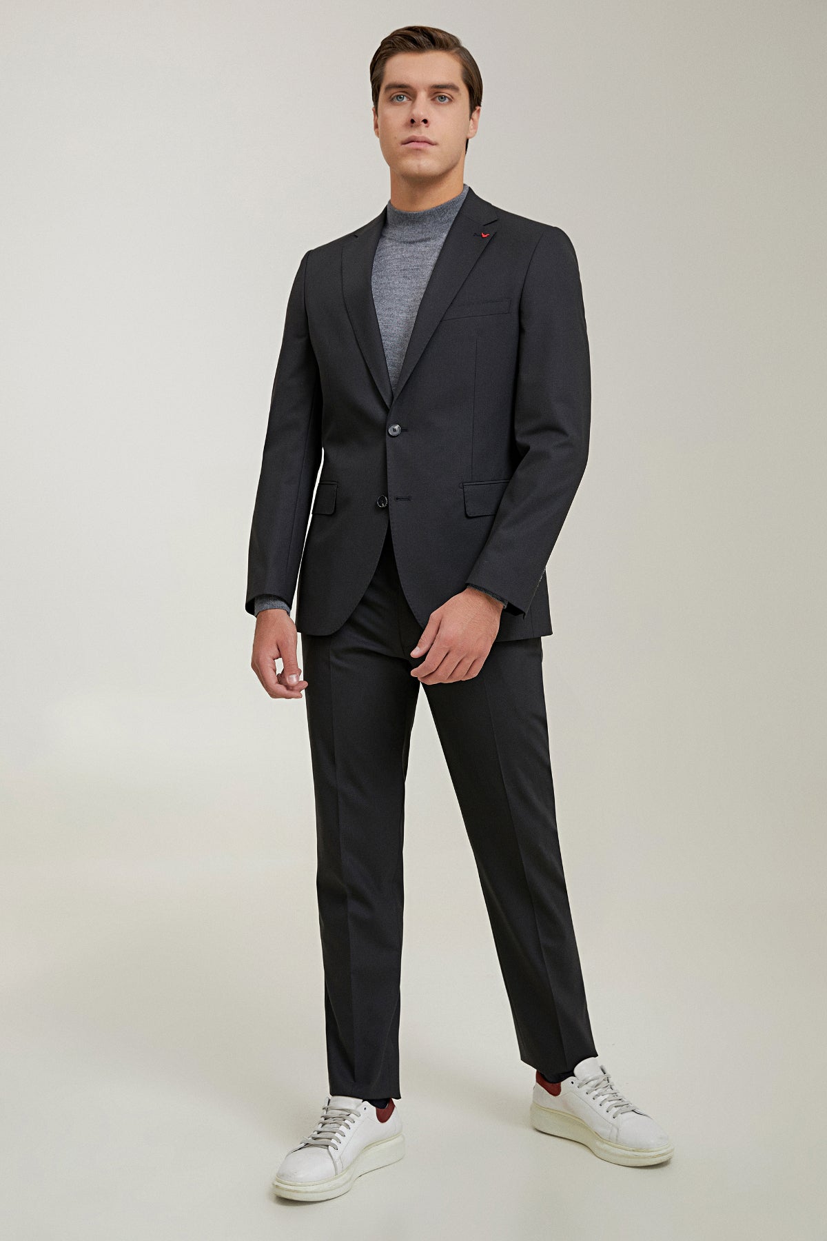 COSTUM  D'S DAMAT SLIM FIT  - Negru