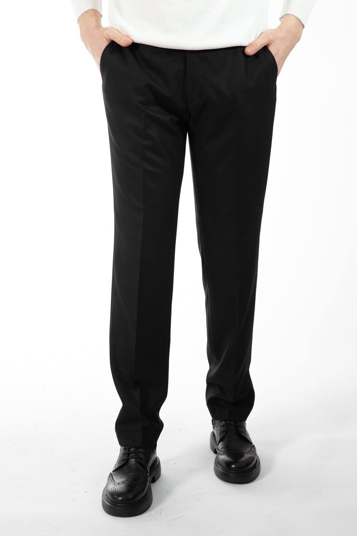 PANTALONI SLIM FIT D'S DAMAT  - Negru