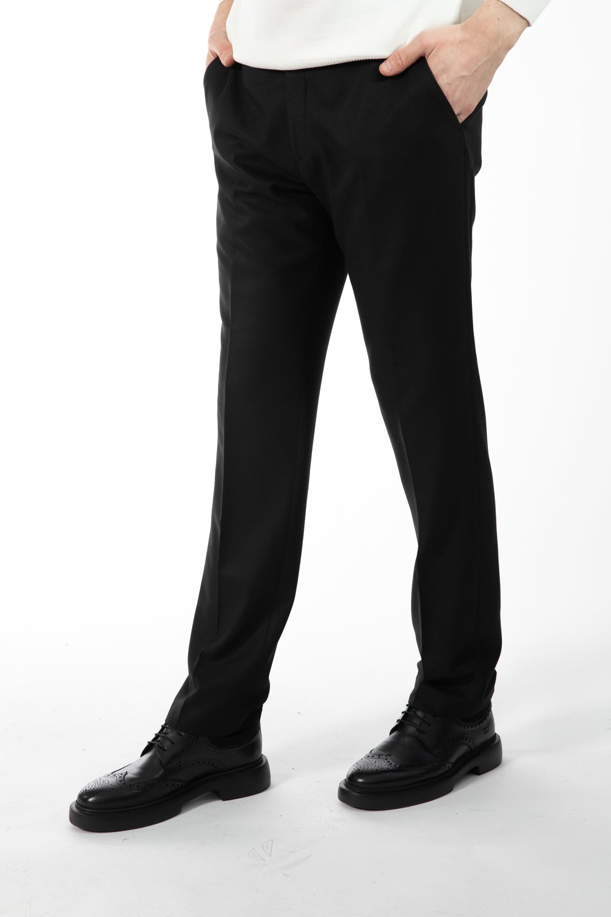 PANTALONI SLIM FIT D'S DAMAT  - Negru