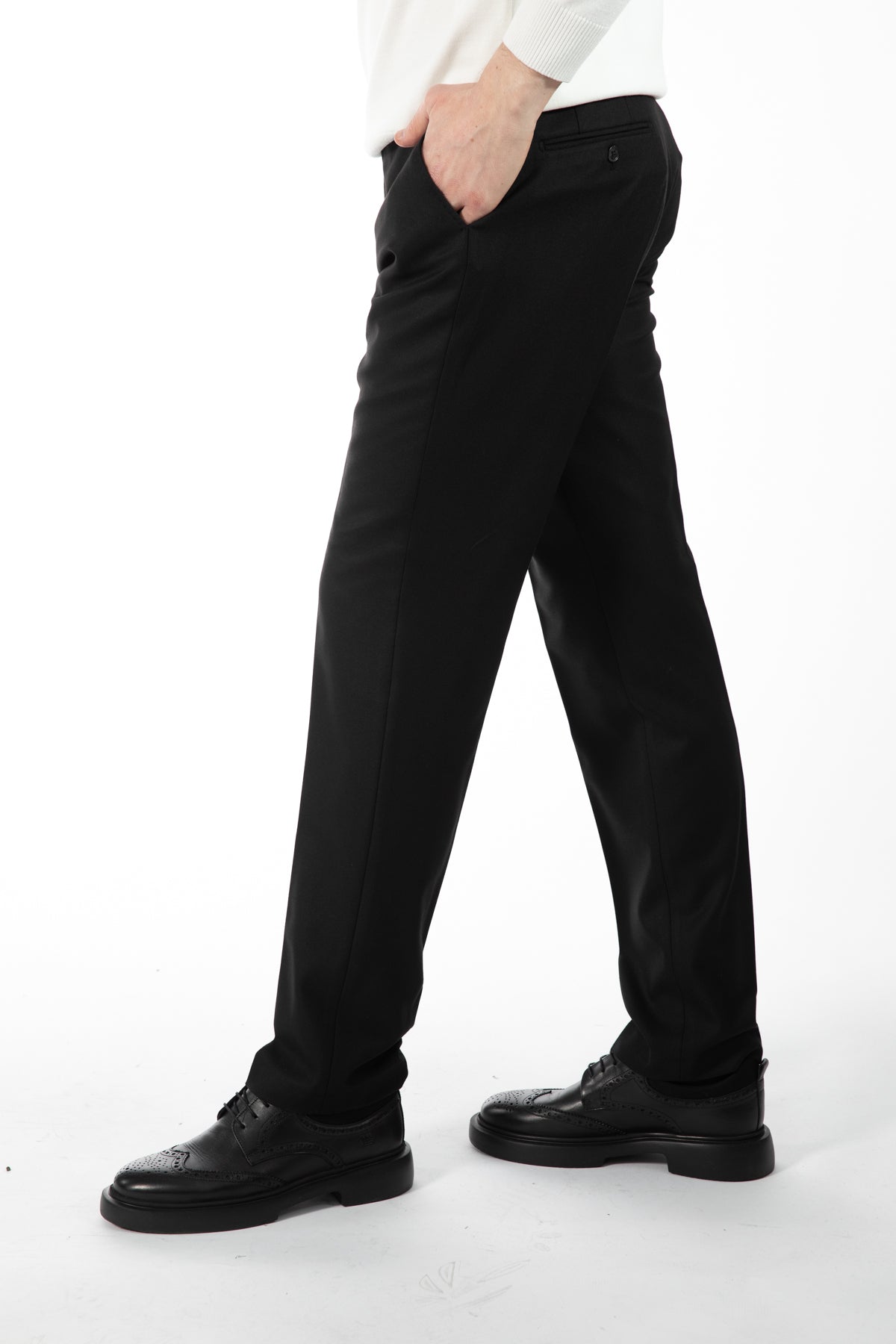 PANTALONI SLIM FIT D'S DAMAT  - Negru