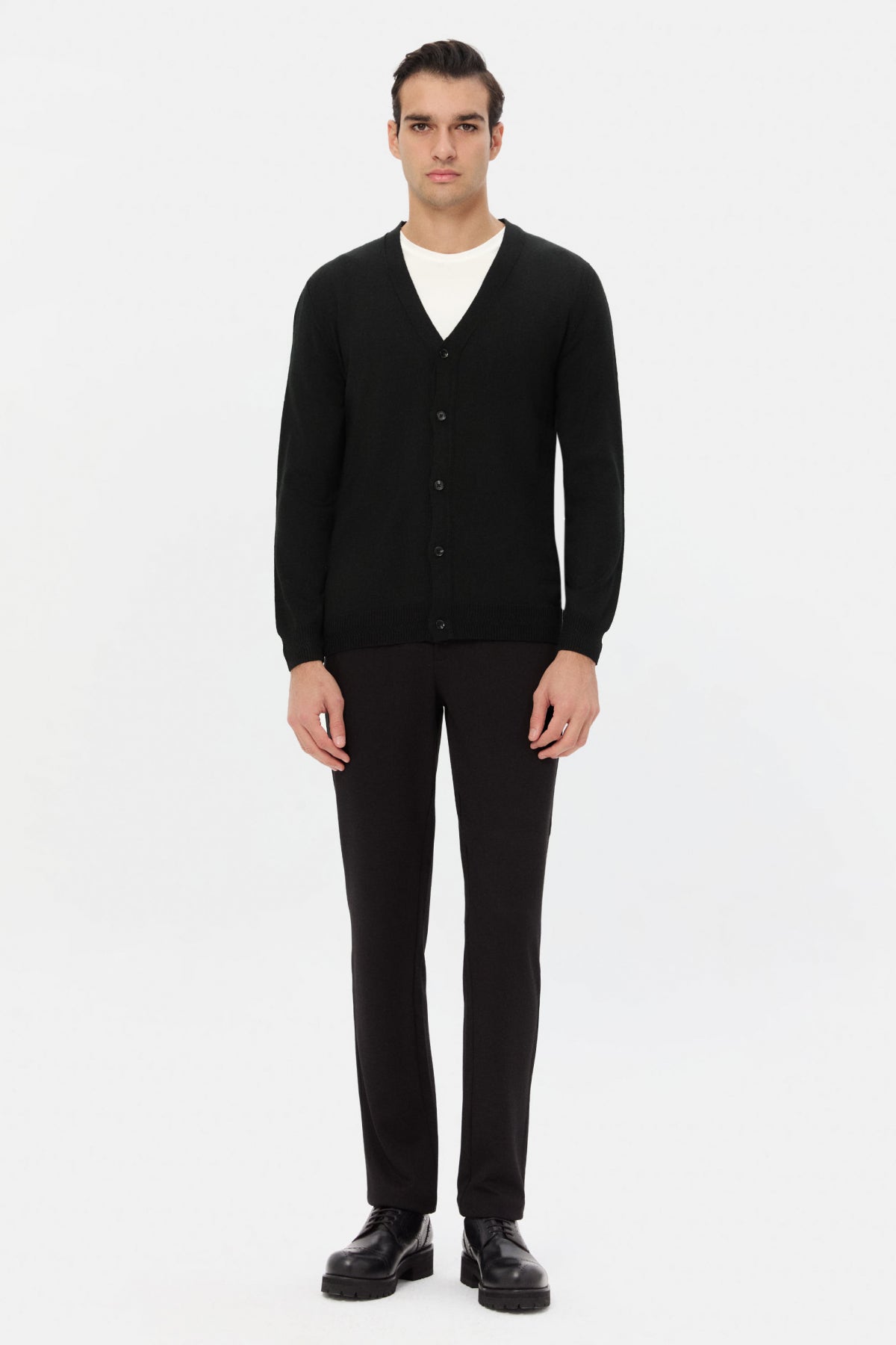 PULOVER REGULAR FIT D'S DAMAT  - Negru