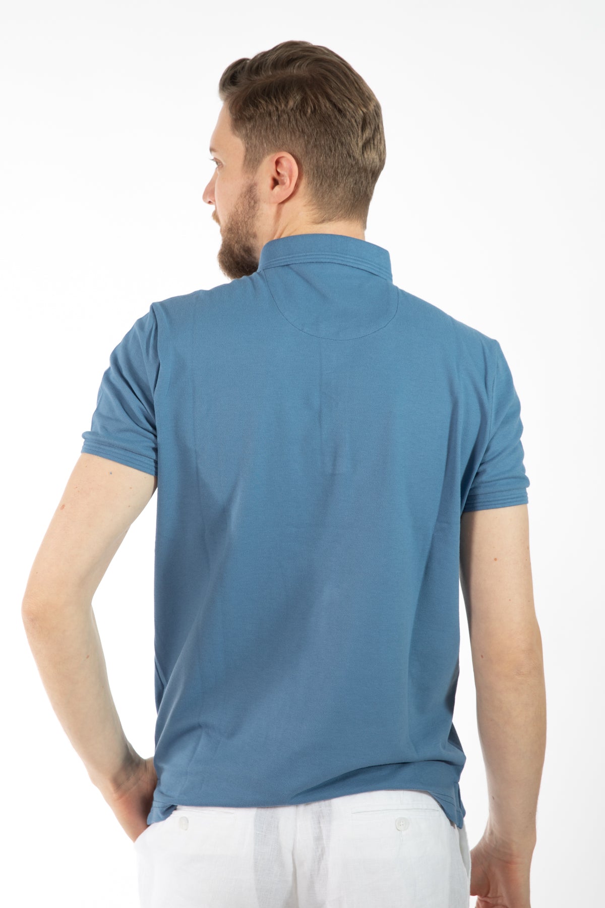 TRICOU REGULAR FIT D'S DAMAT  - Bleu