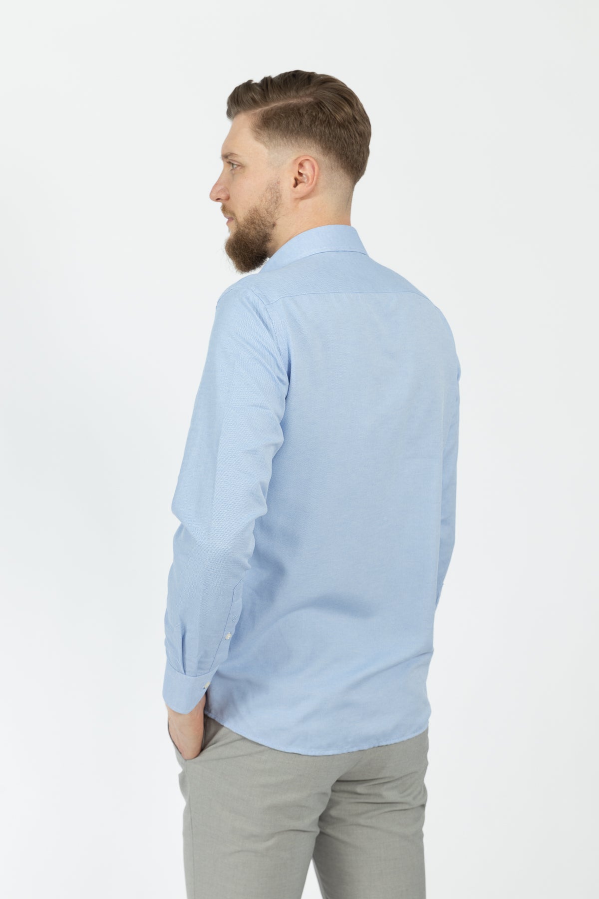 CAMASA SLIM FIT D'S DAMAT  - Albastru