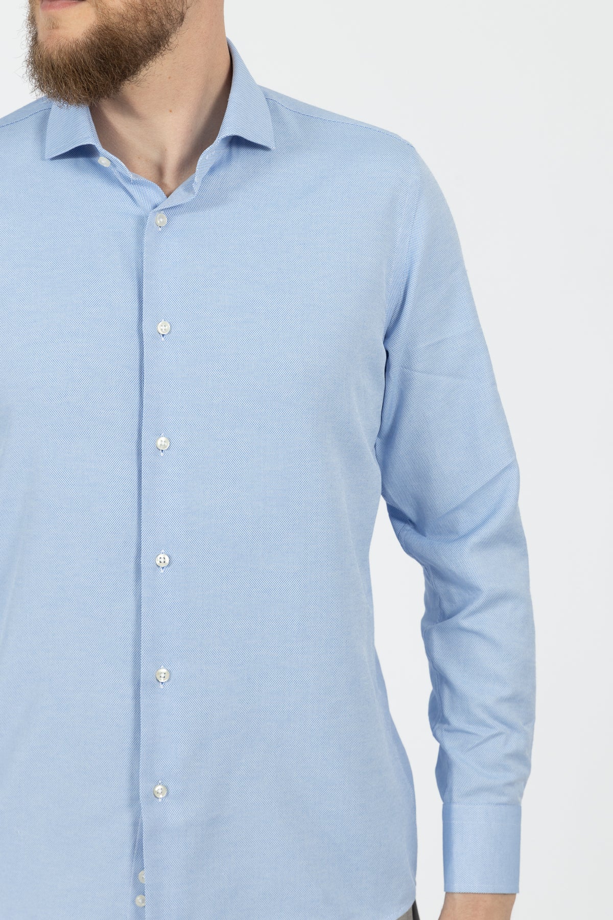 CAMASA SLIM FIT D'S DAMAT  - Albastru
