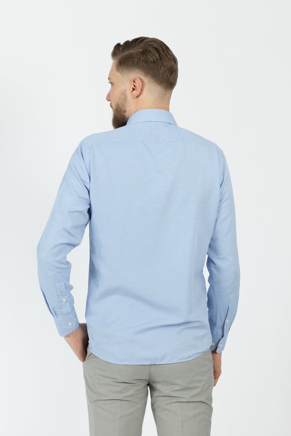 CAMASA SLIM FIT D'S DAMAT  - Albastru