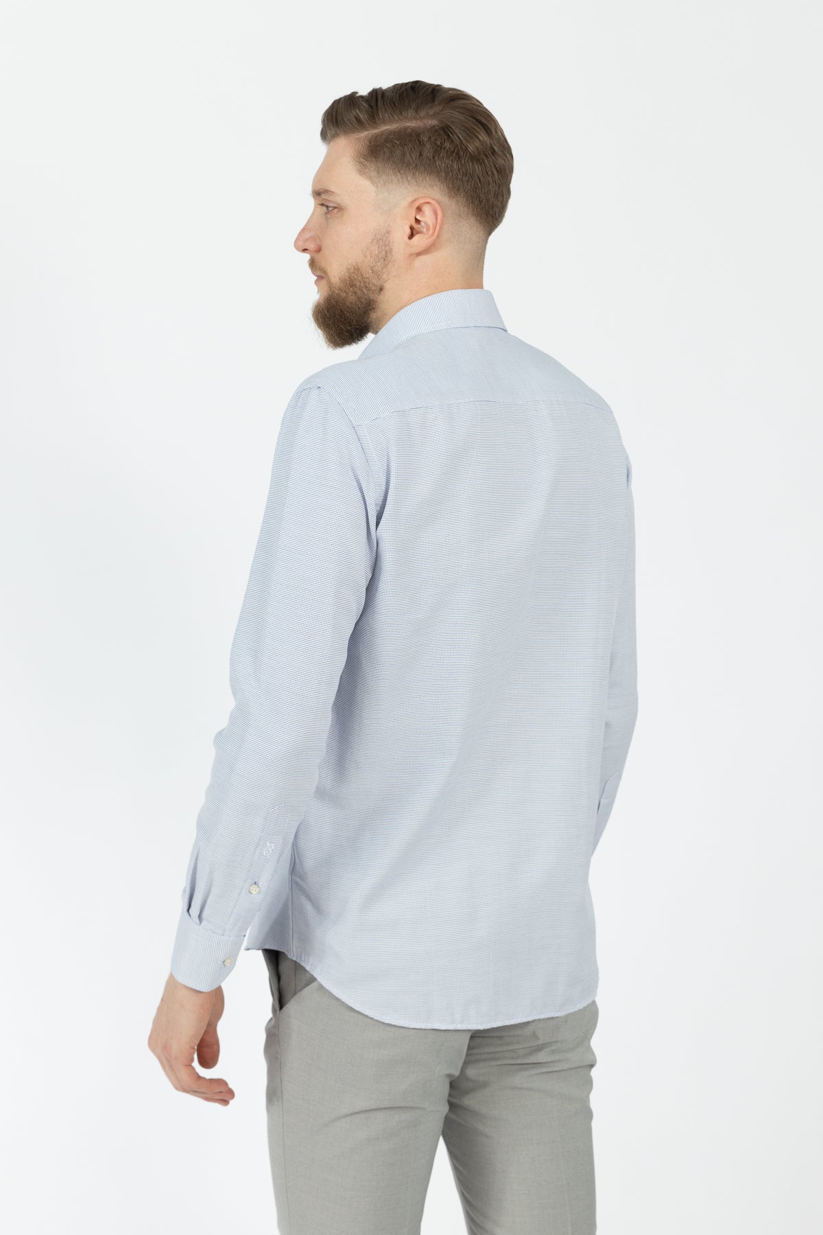 CAMASA SLIM FIT D'S DAMAT  - Albastru