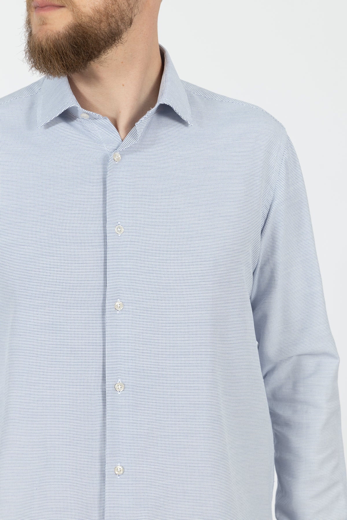 CAMASA SLIM FIT D'S DAMAT  - Albastru