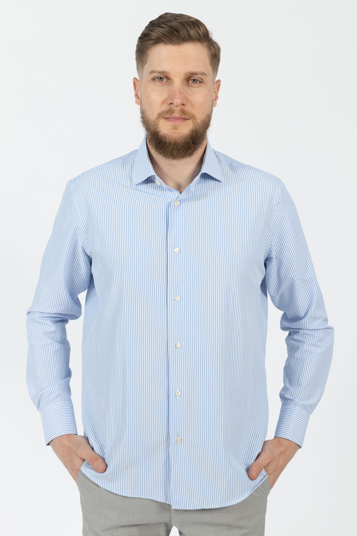 CAMASA REGULAR FIT D'S DAMAT  - Albastru
