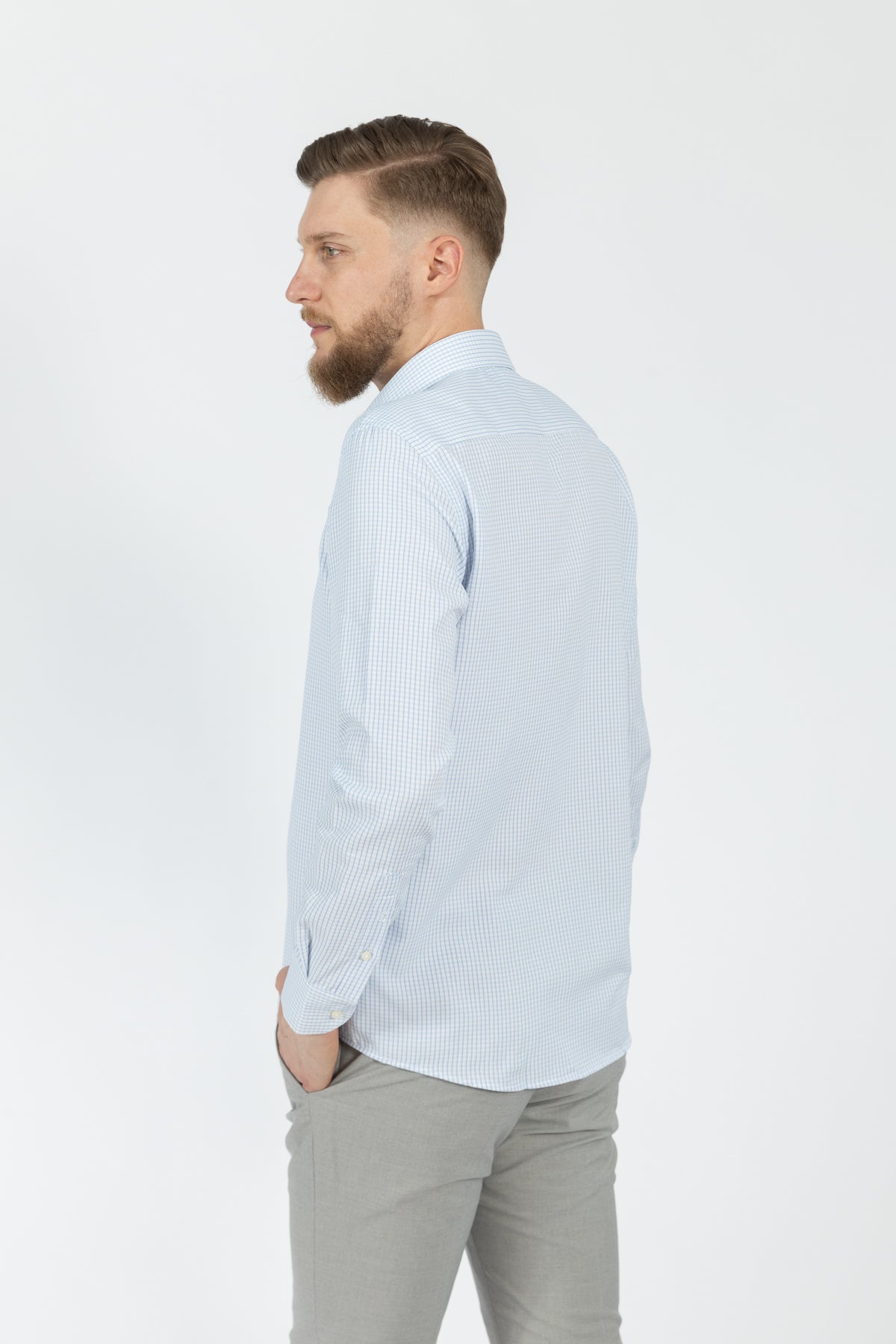CAMASA REGULAR FIT D'S DAMAT  - Albastru