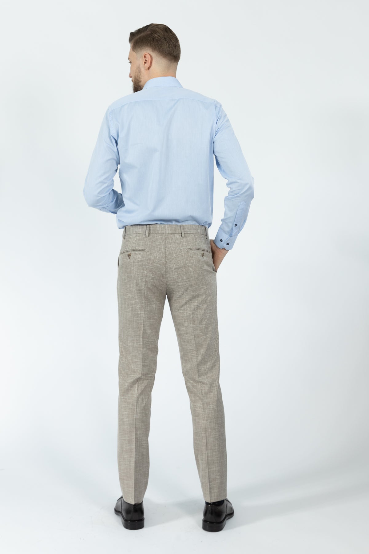 CAMASA SLIM FIT D'S DAMAT  - Albastru