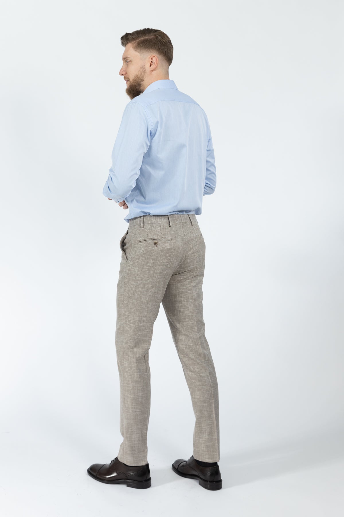 CAMASA SLIM FIT D'S DAMAT  - Albastru