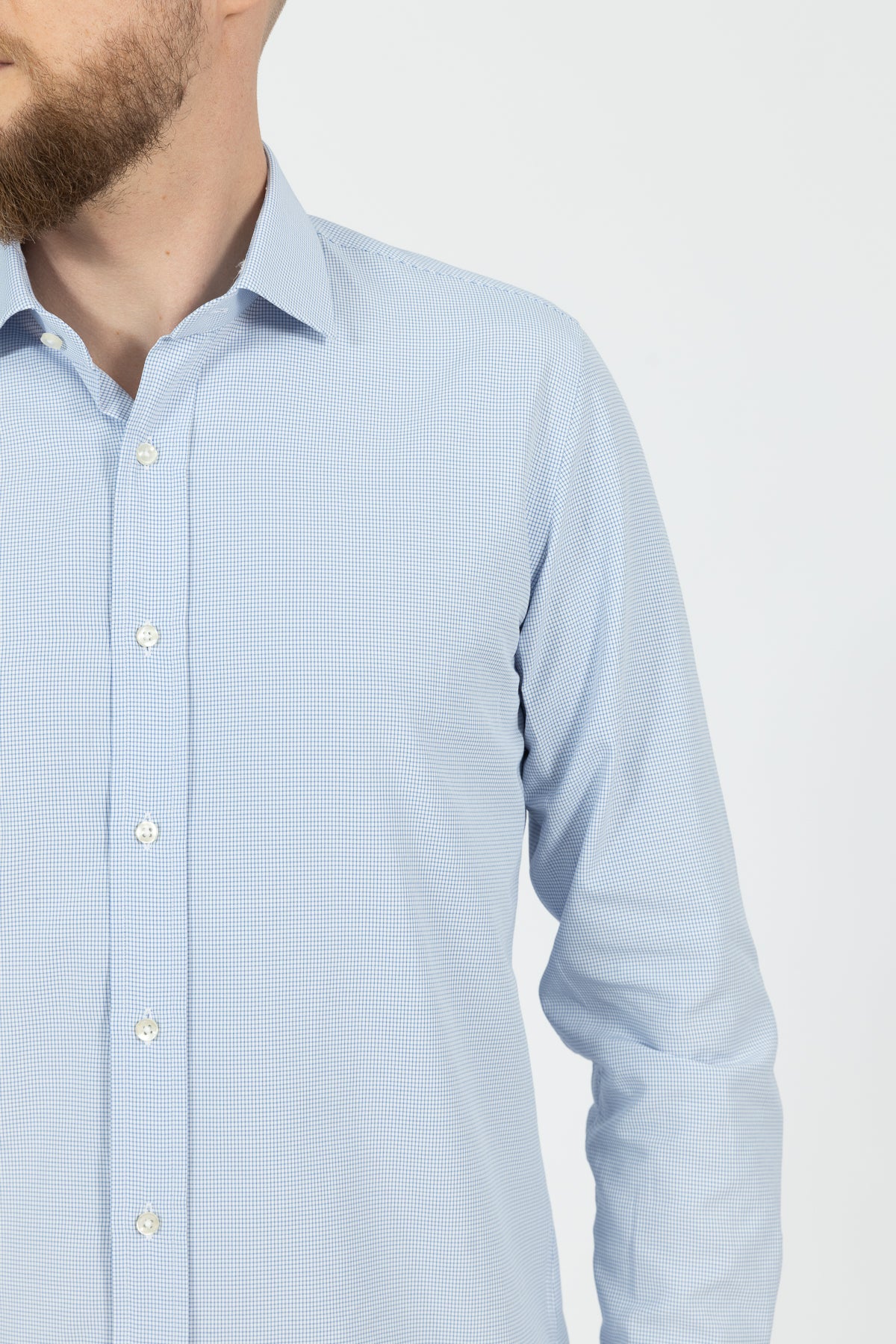 CAMASA SLIM FIT D'S DAMAT  - Albastru