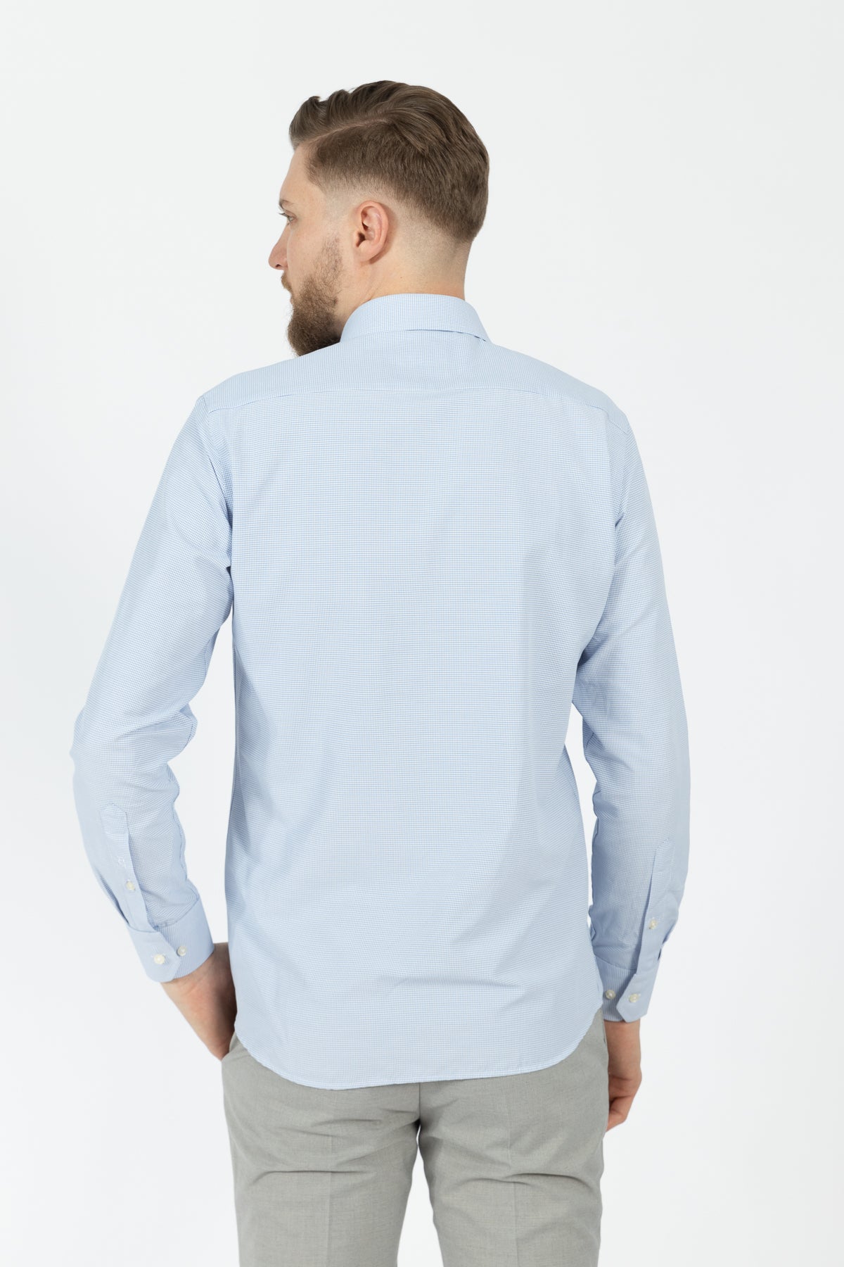 CAMASA SLIM FIT D'S DAMAT  - Albastru