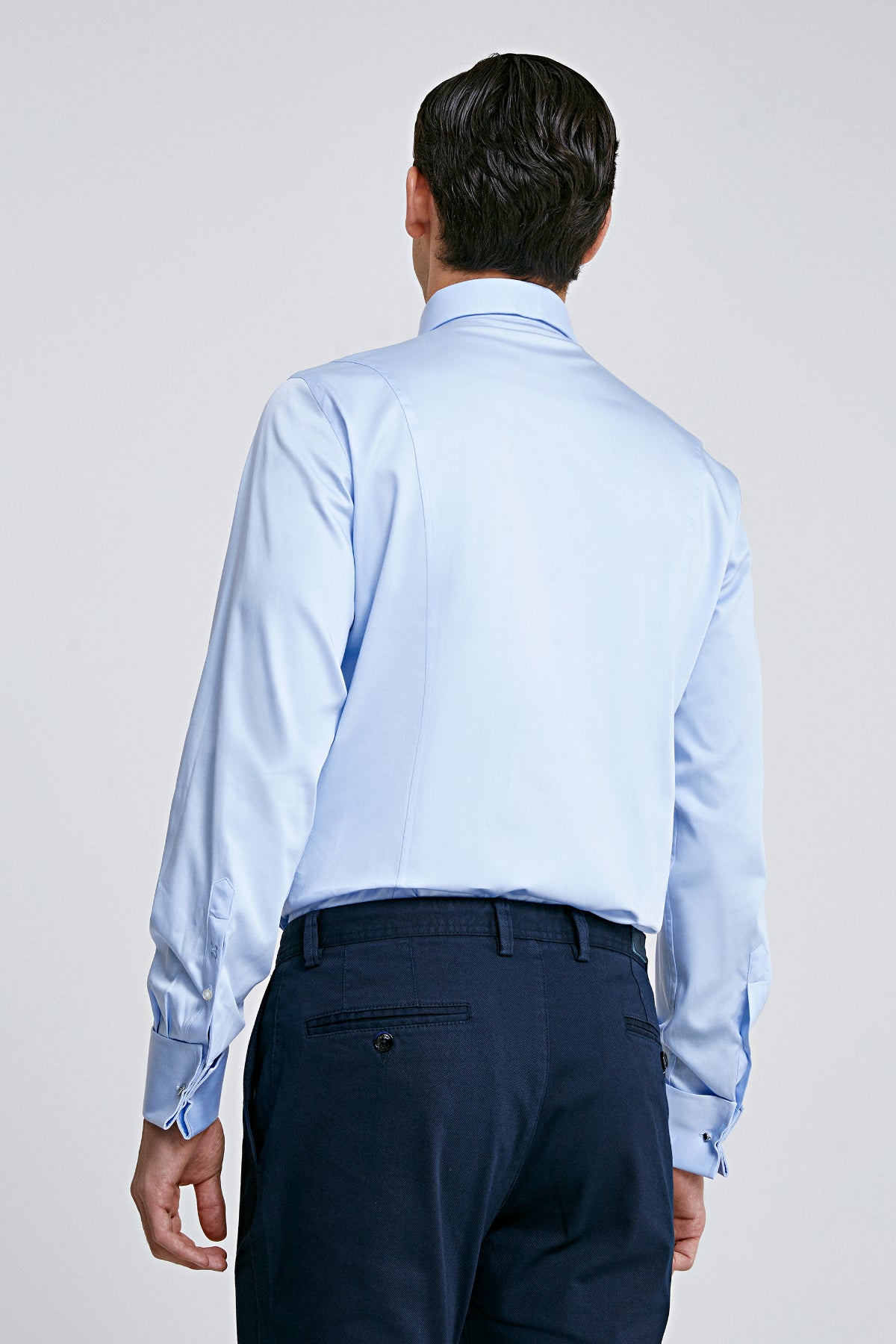 CAMASA CU BUTONI D'S DAMAT SLIM FIT  - Bleu