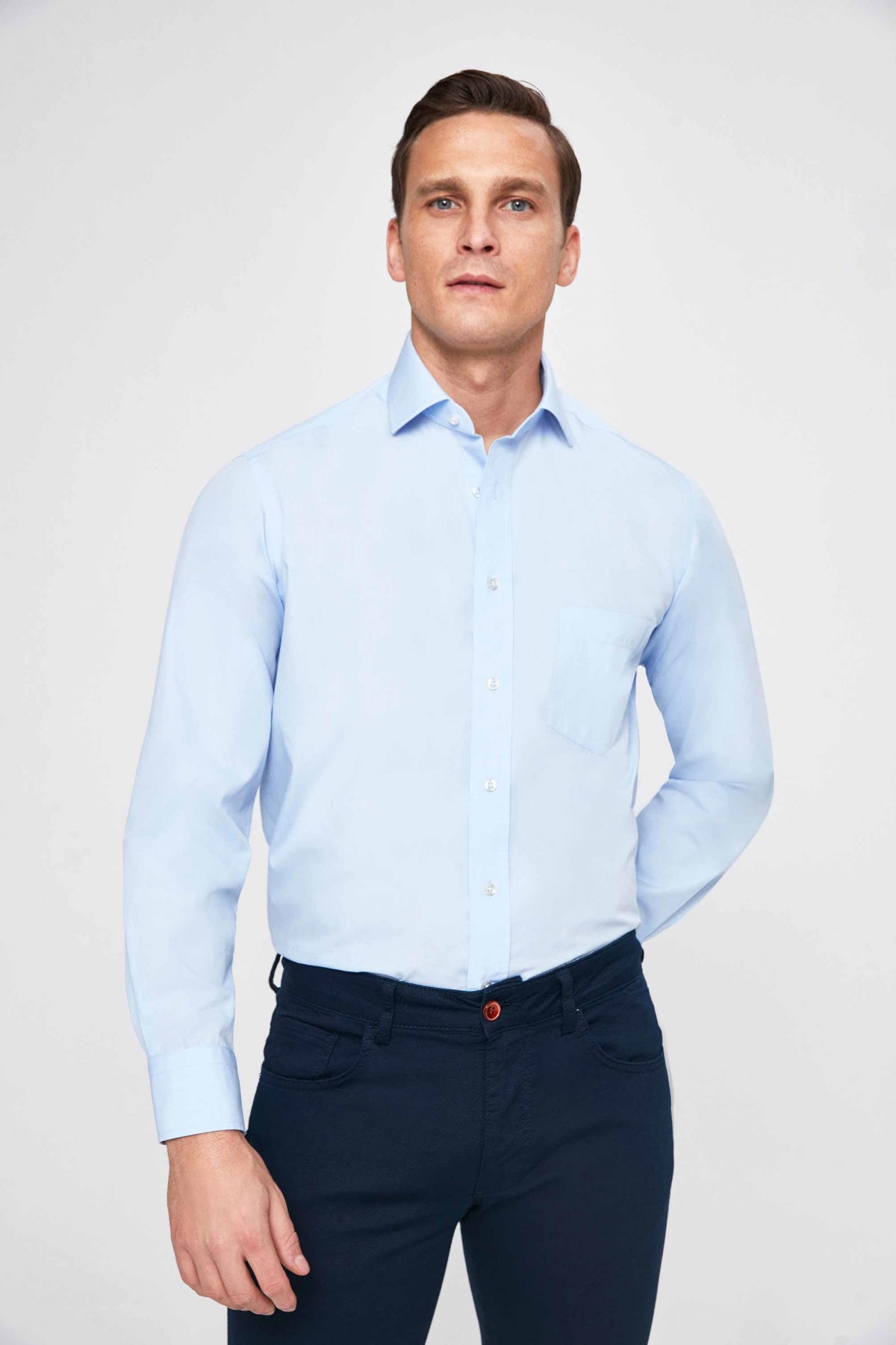 CAMASA REGULAR FIT D'S DAMAT  - Bleu