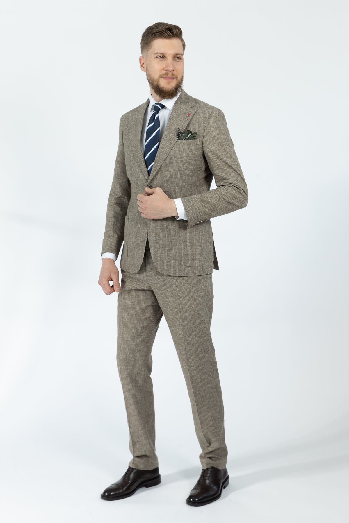 COSTUM REGULAR FIT D'S DAMAT  - Cămil