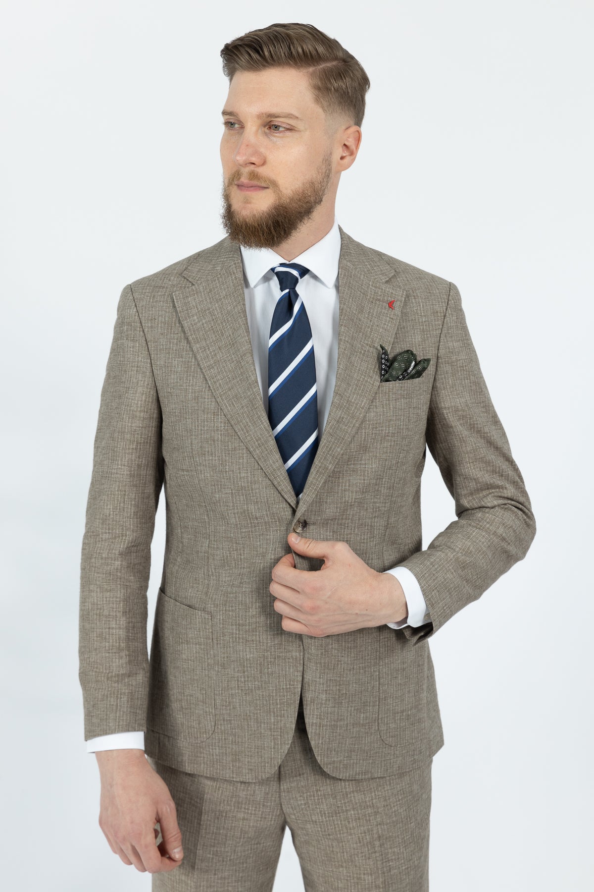 COSTUM REGULAR FIT D'S DAMAT  - Cămil
