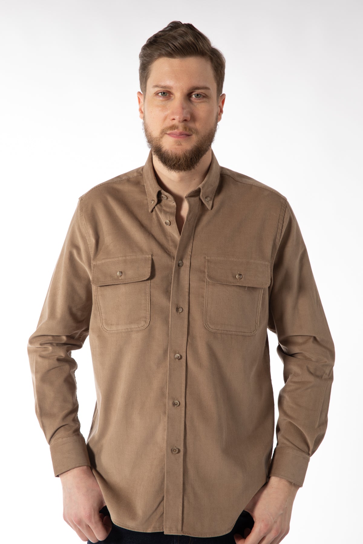 CAMASA CASUAL REGULAR FIT  D'S DAMAT  - Cămil