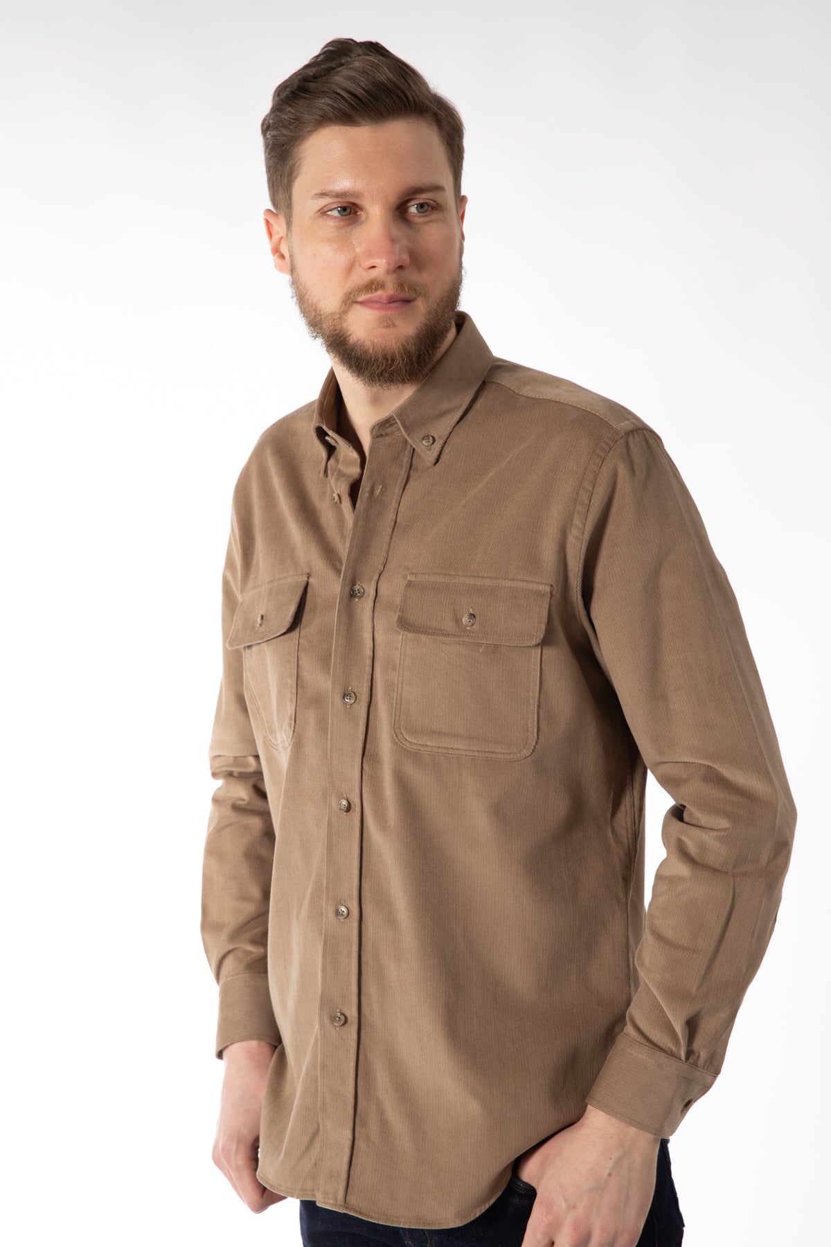 CAMASA CASUAL REGULAR FIT  D'S DAMAT  - Cămil