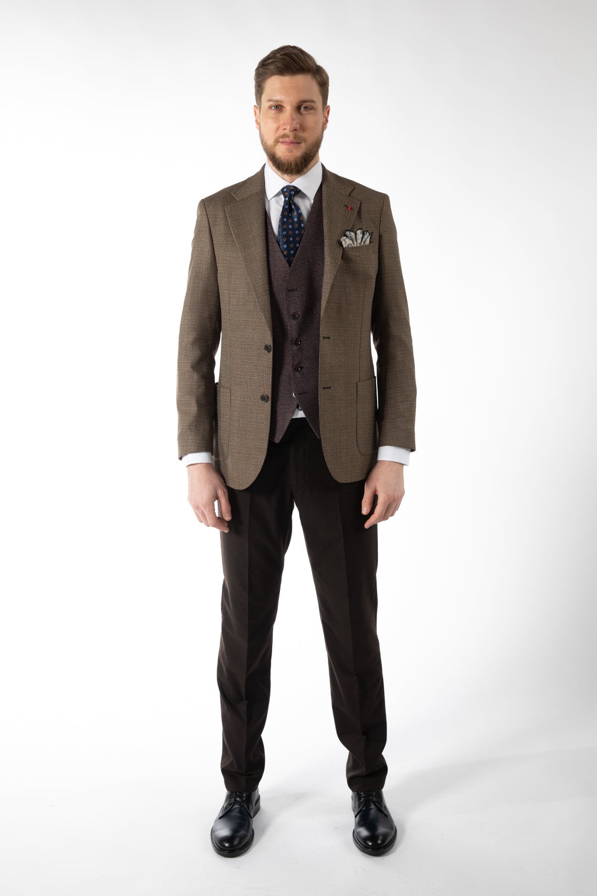 COSTUM SLIM FIT TWN  - Cămil