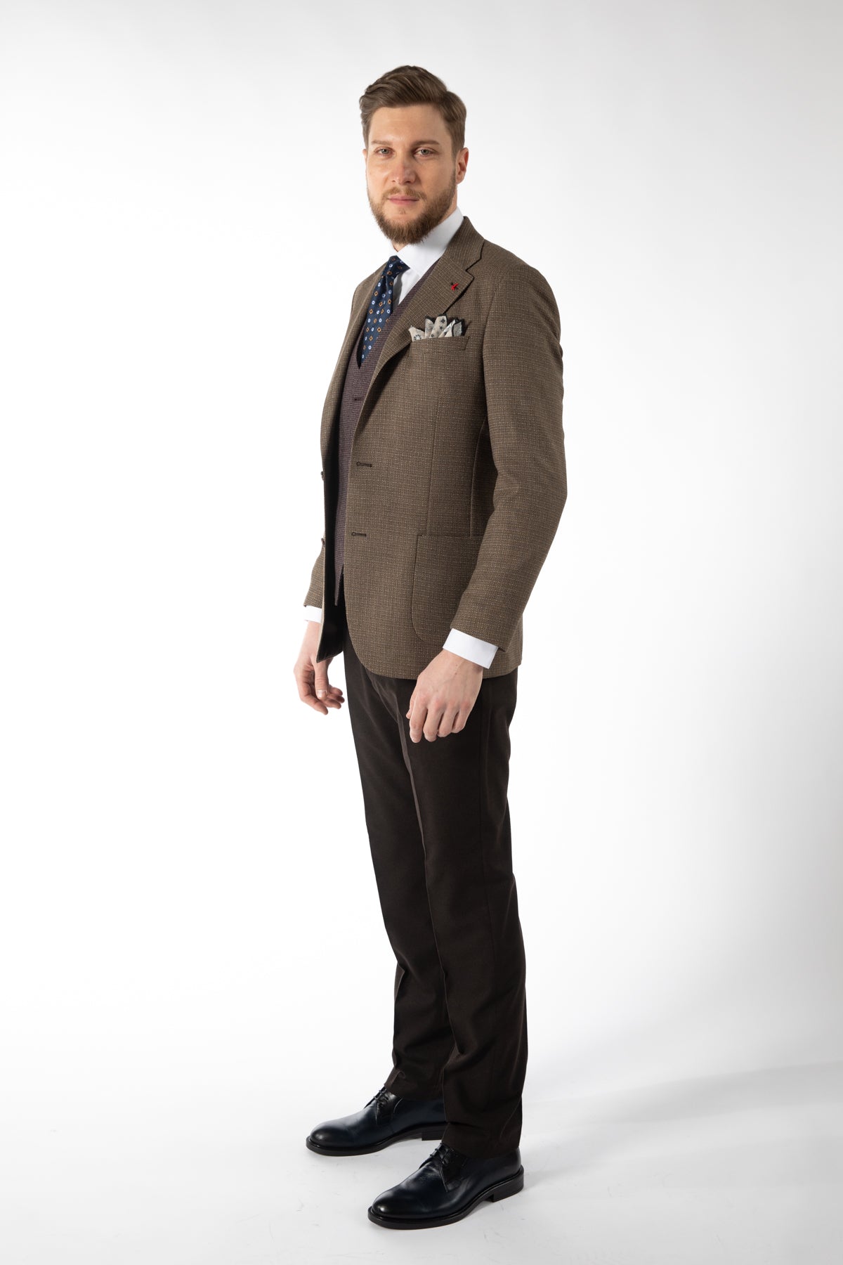 COSTUM SLIM FIT TWN  - Cămil