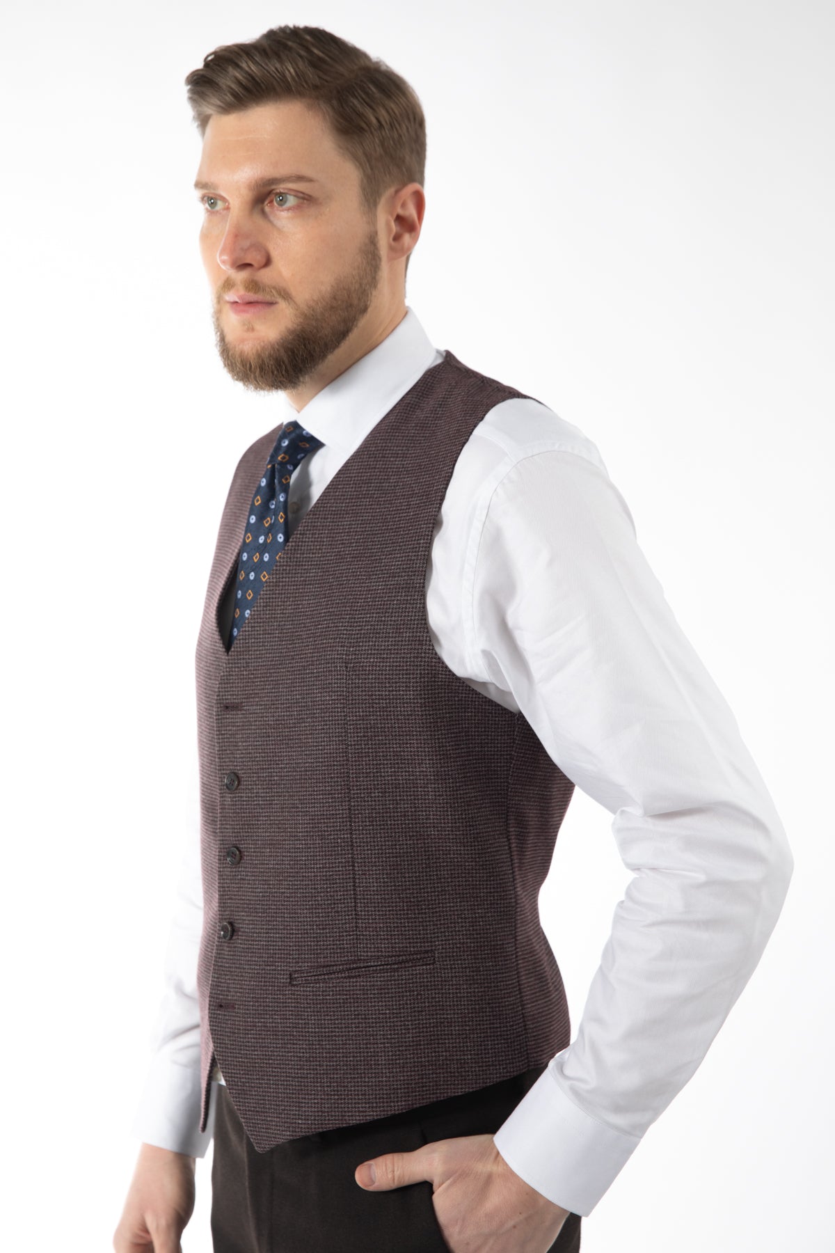 COSTUM SLIM FIT TWN  - Cămil