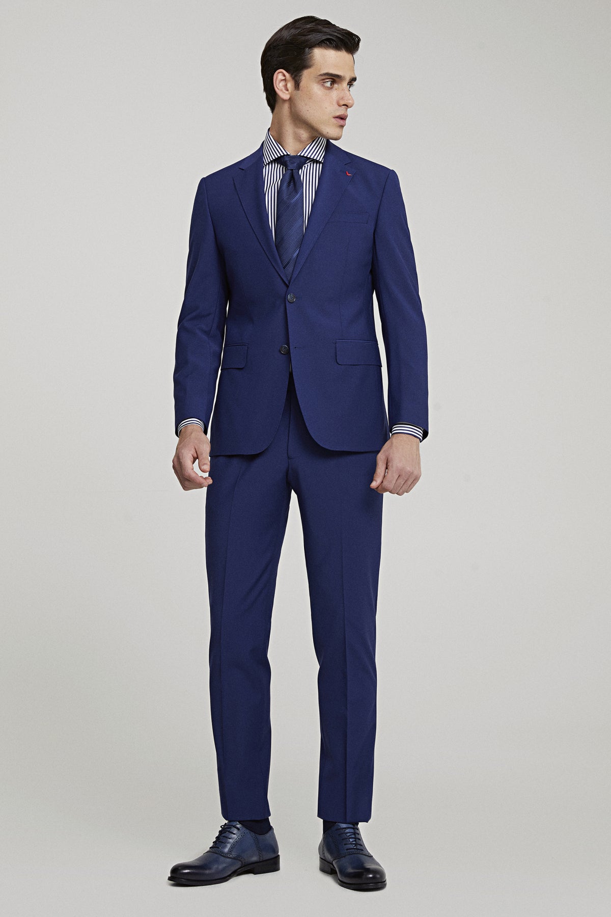COSTUM  D'S DAMAT SLIM FIT  - Albastru