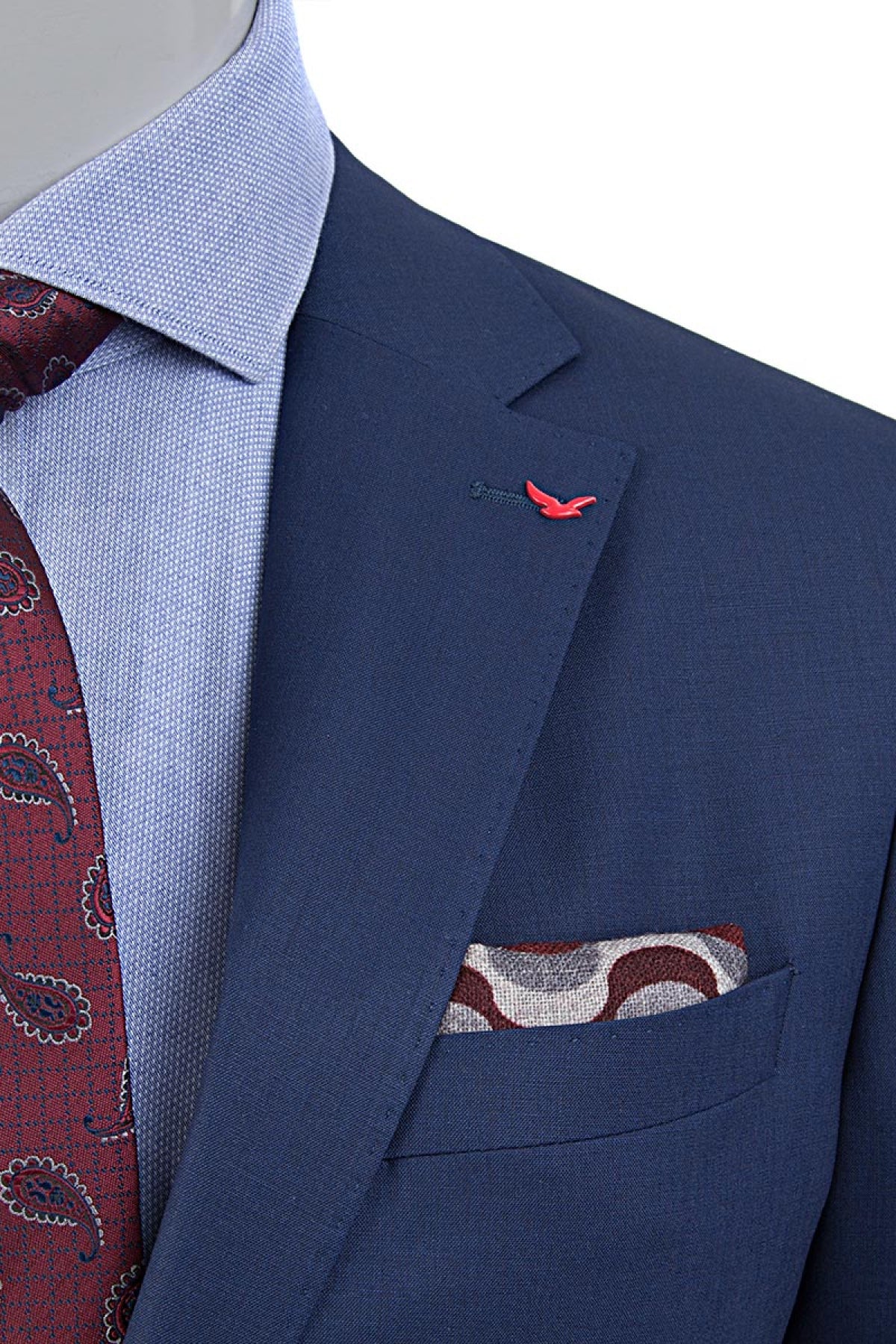 COSTUM  D'S DAMAT SLIM FIT  - Albastru
