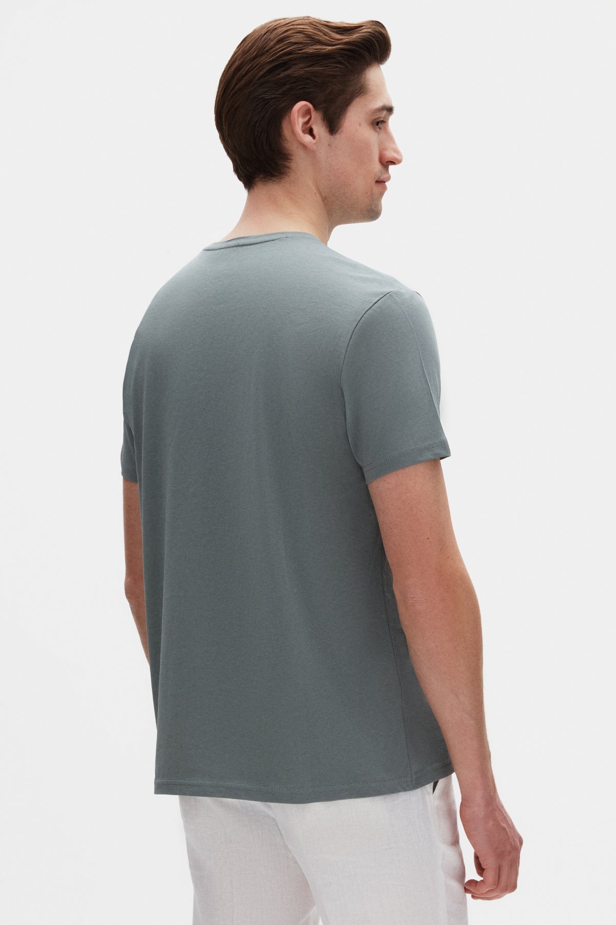 TRICOU SLIM FIT D'S DAMAT  - Mușchi Întunecat