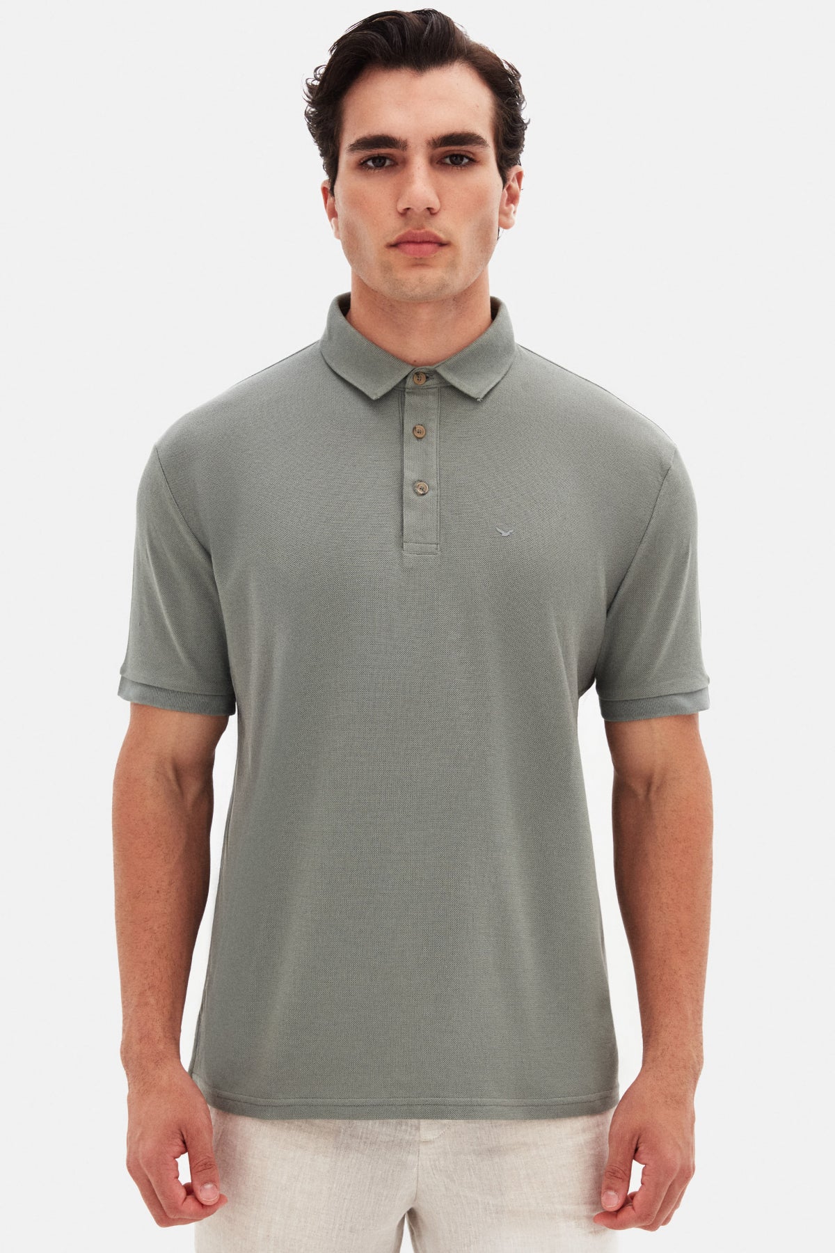 TRICOU REGULAR FIT D'S DAMAT  - Mușchi Întunecat