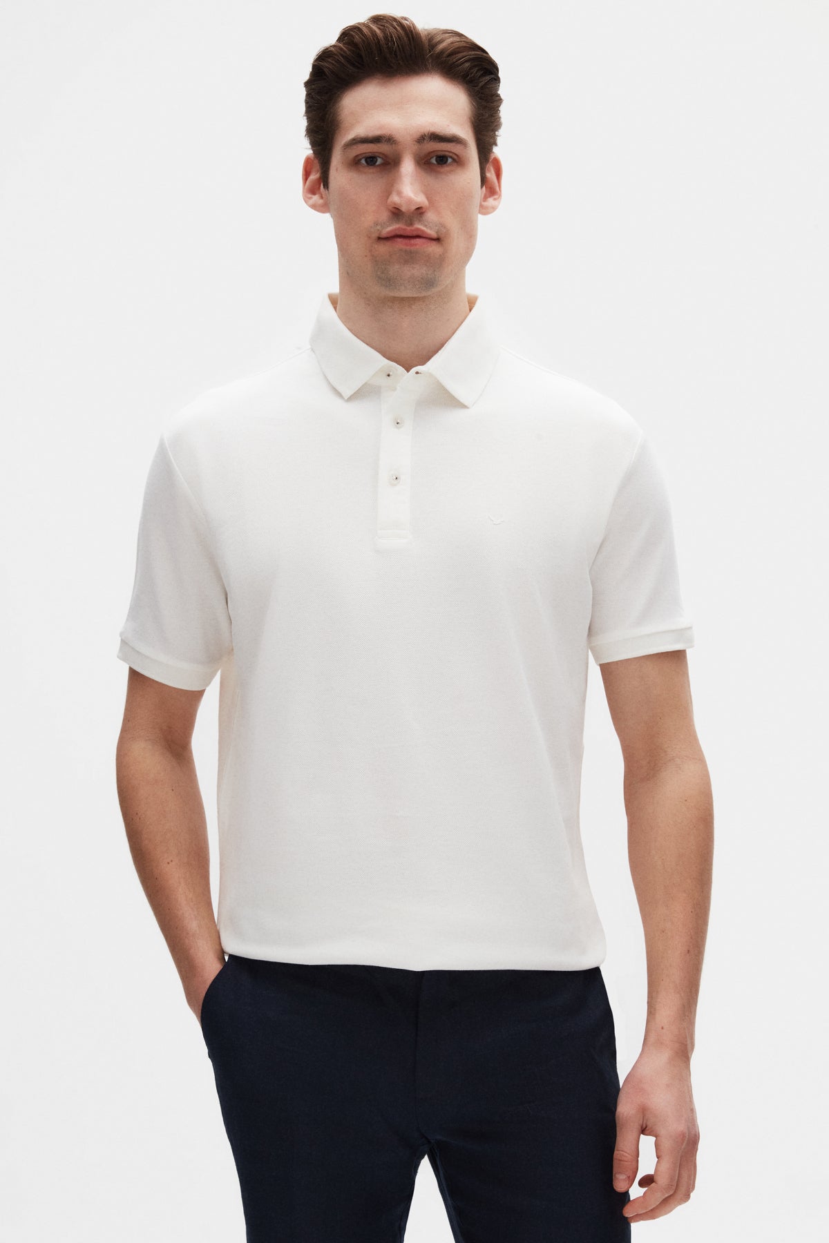 TRICOU REGULAR FIT D'S DAMAT  - Ecru