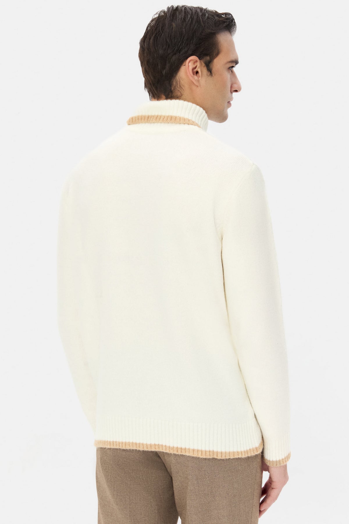 PULOVER REGULAR FIT D'S DAMAT  - Ecru