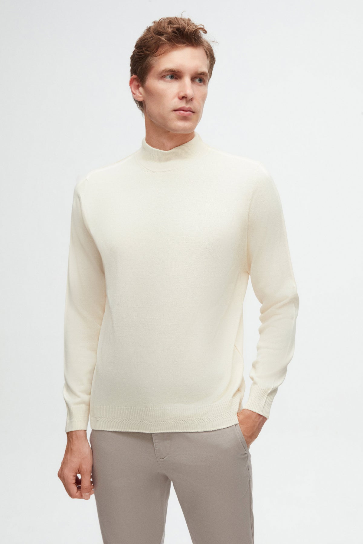 MALETA REGULAR FIT D'S DAMAT  - Ecru