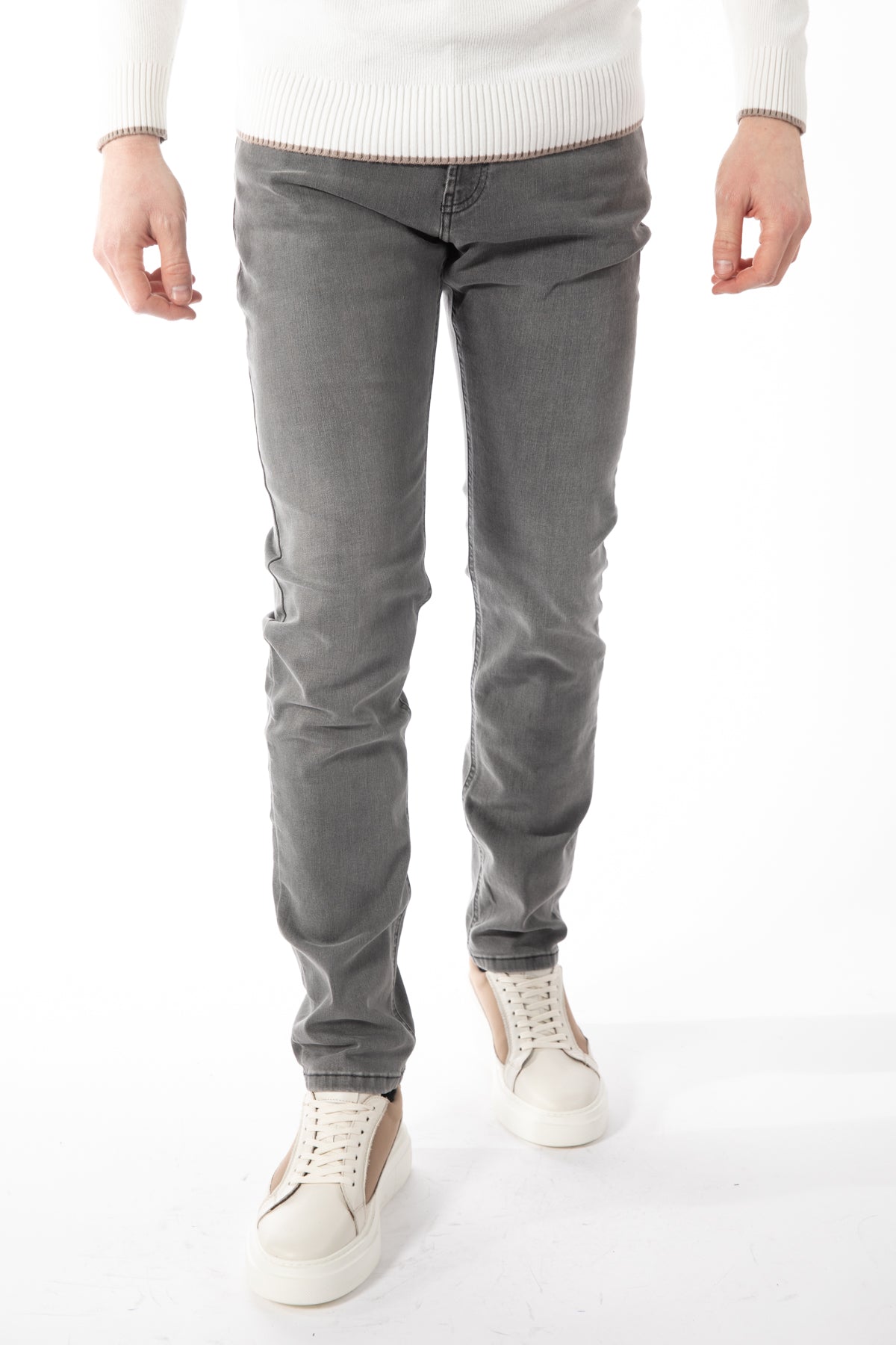 BLUGI SLIM FIT D'S DAMAT  - Gri