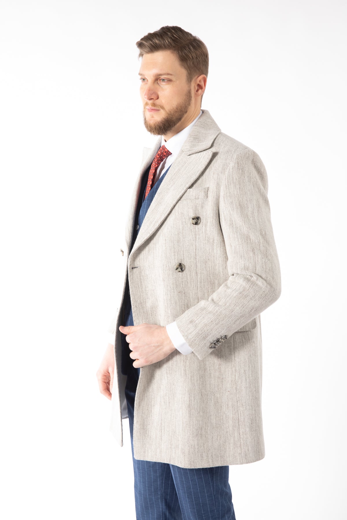 PALTON SLIM FIT  D'S DAMAT  - Gri