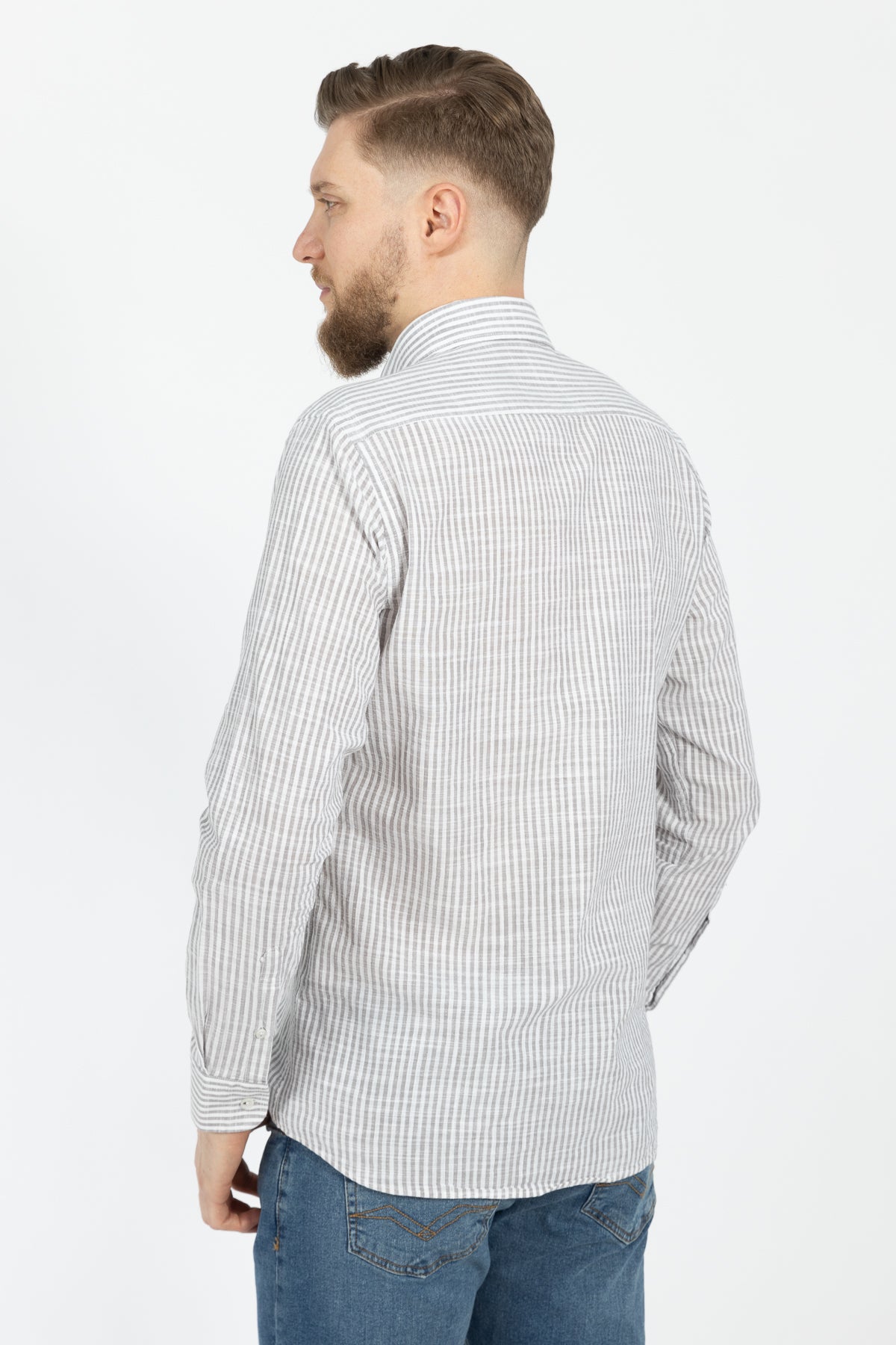 CAMASA CASUAL SLIM FIT D'S DAMAT  - Gri