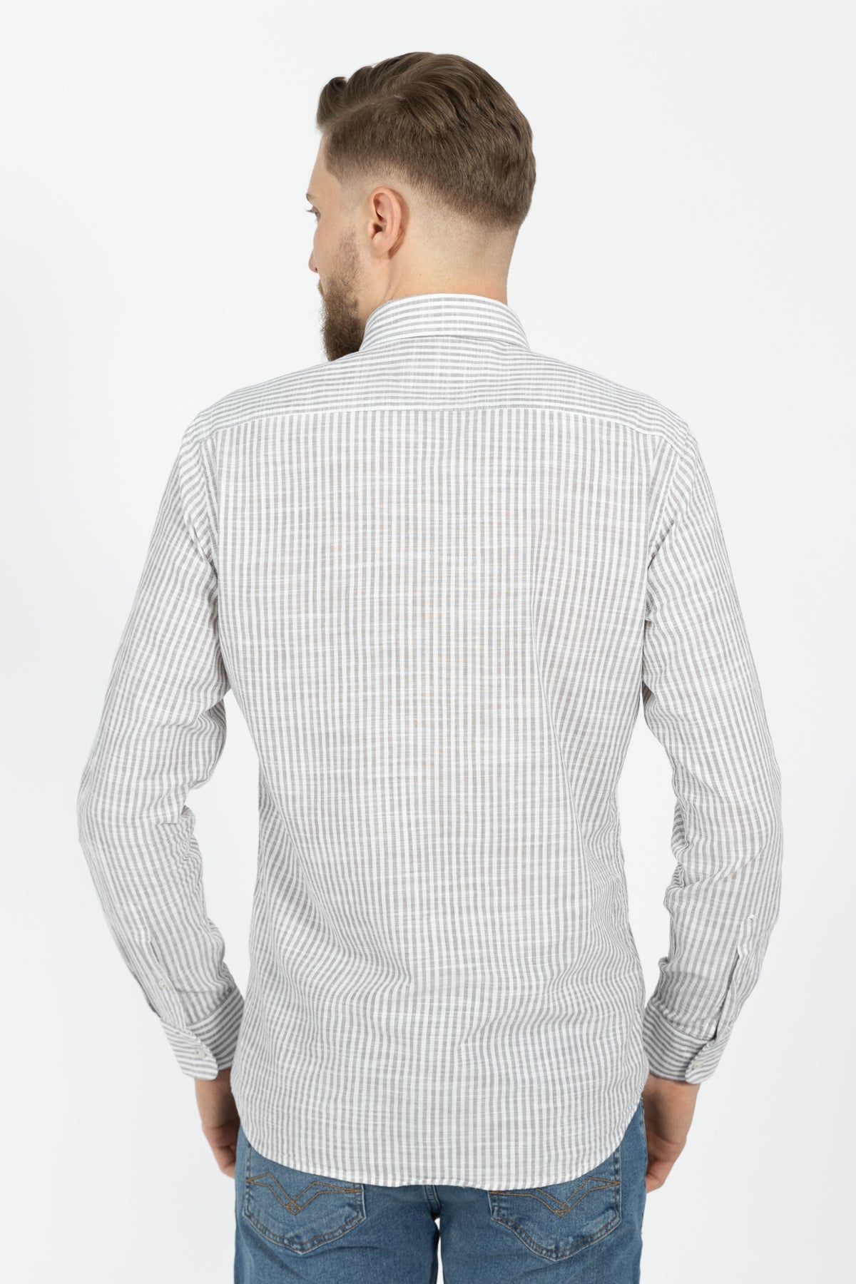 CAMASA CASUAL SLIM FIT D'S DAMAT  - Gri