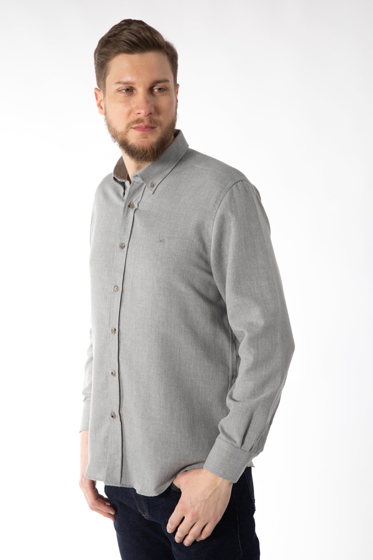 CAMASA CASUAL REGULAR FIT  D'S DAMAT  - Gri