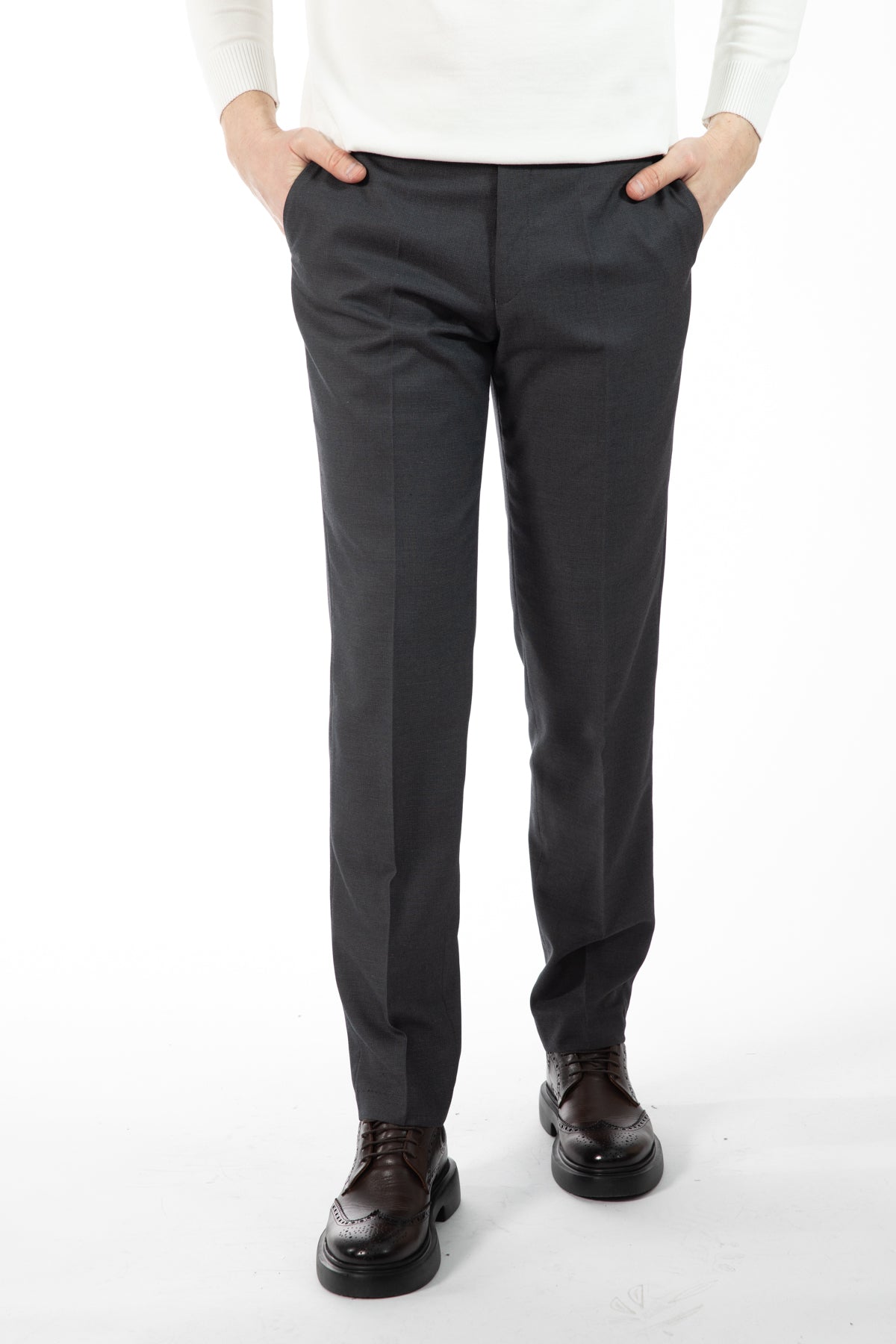 PANTALONI SLIM FIT D'S DAMAT  - Gri