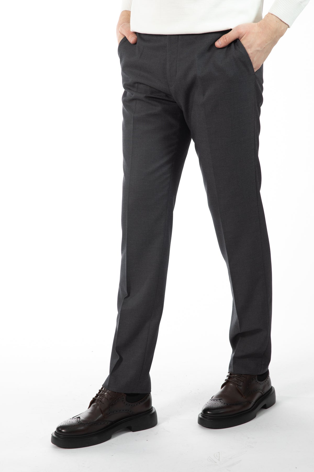 PANTALONI SLIM FIT D'S DAMAT  - Gri