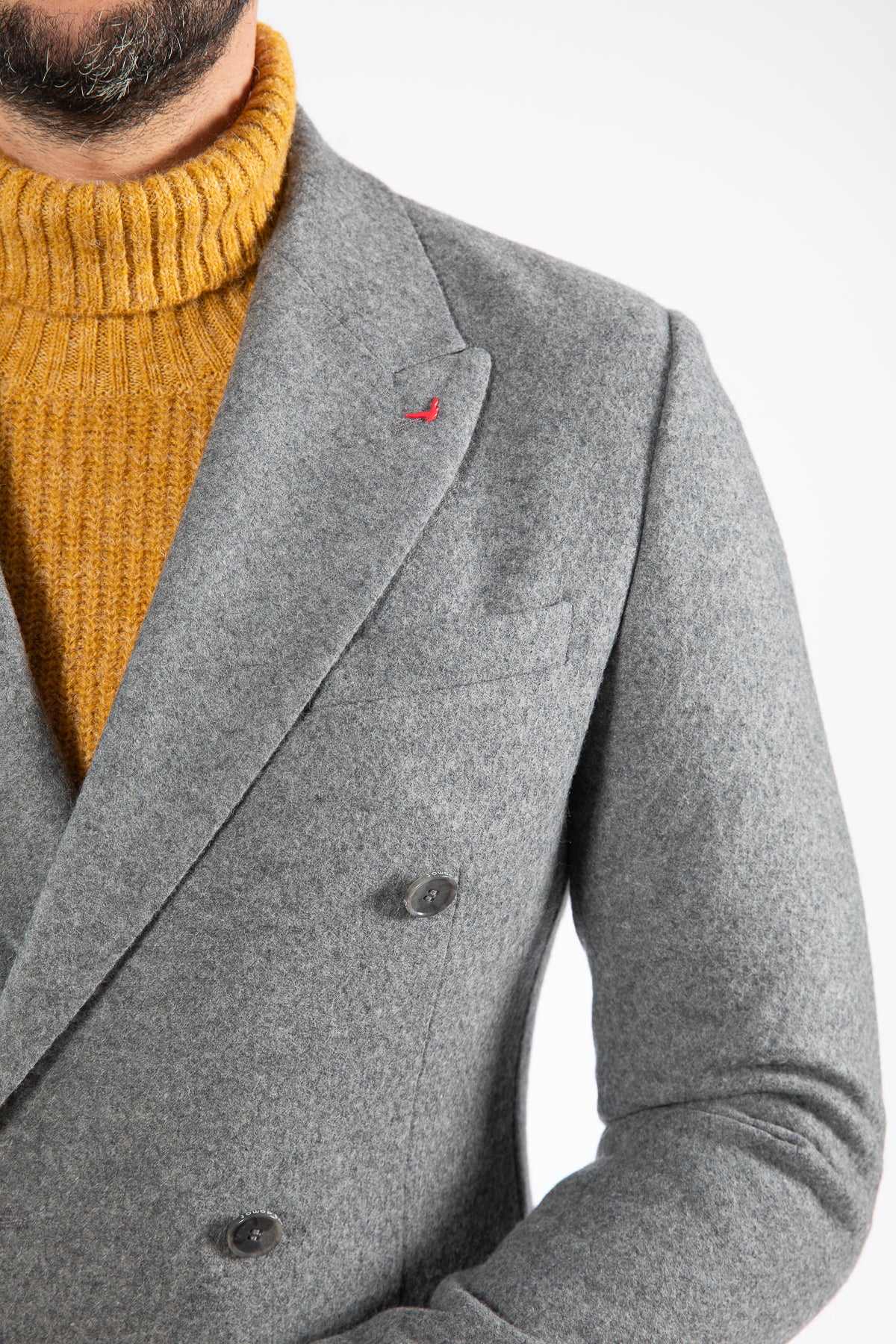 SACOU SLIM FIT D'S DAMAT  - Gri