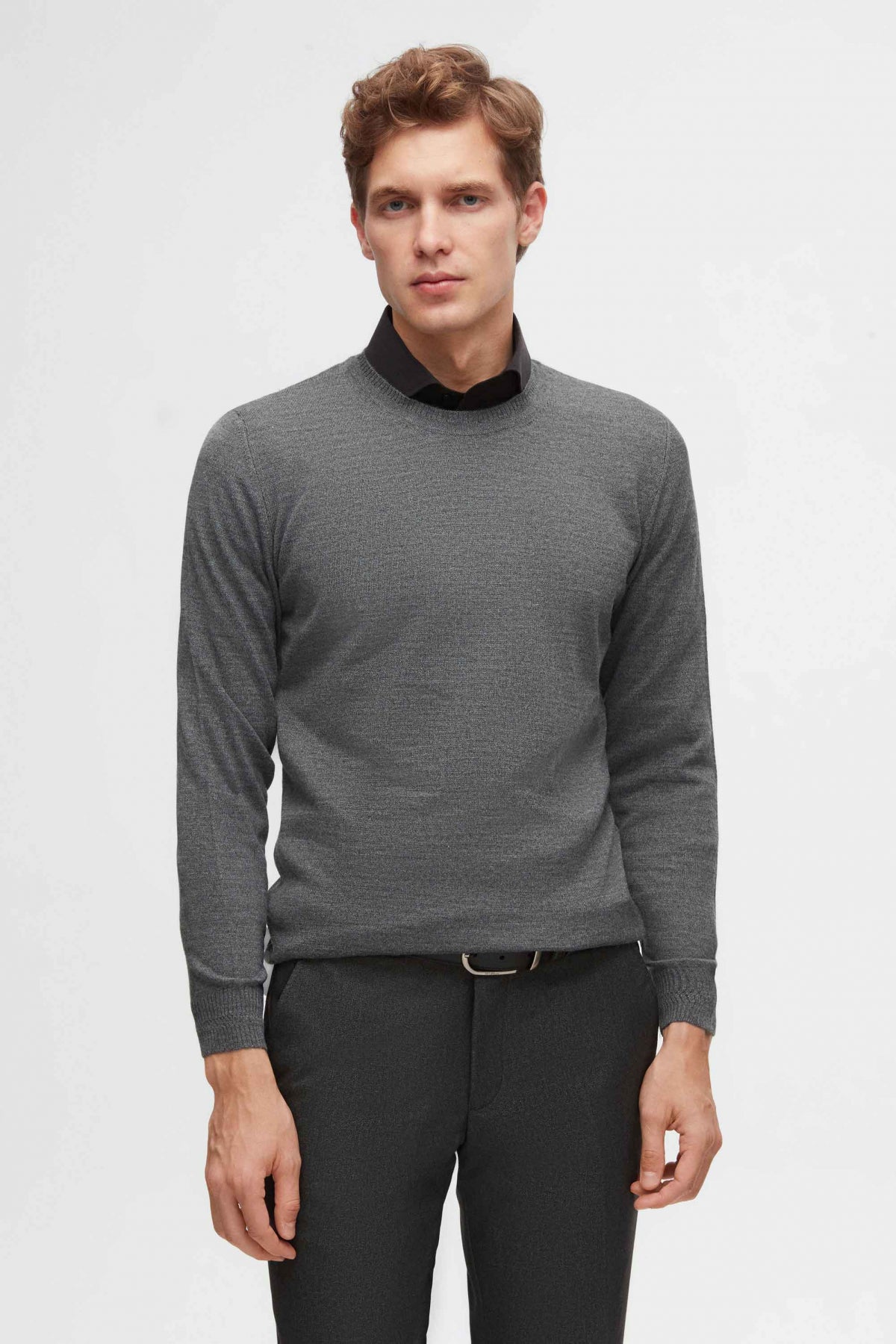 PULOVER REGULAR FIT D'S DAMAT  - Gri
