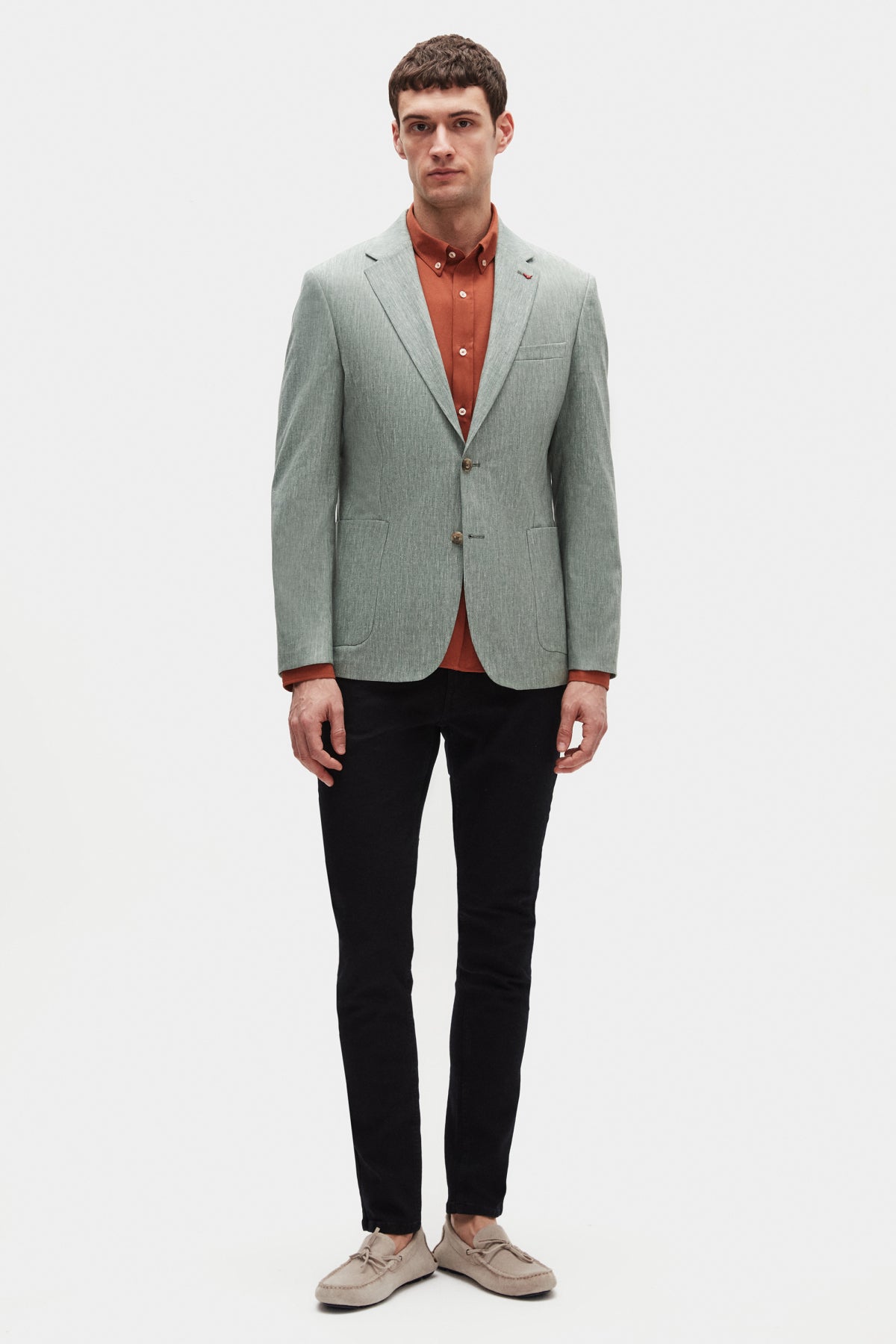 SACOU SLIM FIT D'S DAMAT  - Verde