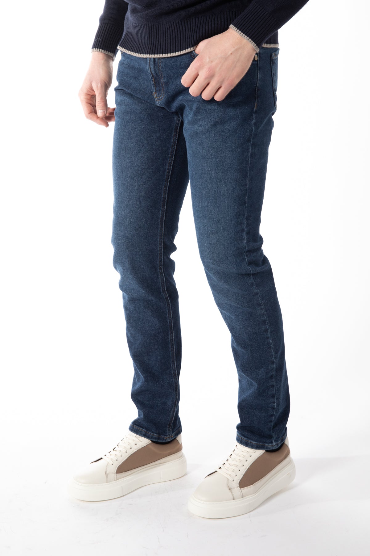 BLUGISTRI SLIM FIT D'S DAMAT  - Indigo