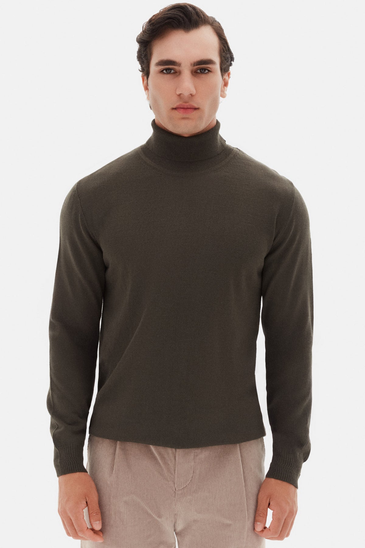 HELANCA REGULAR FIT D'S DAMAT  - Kaki