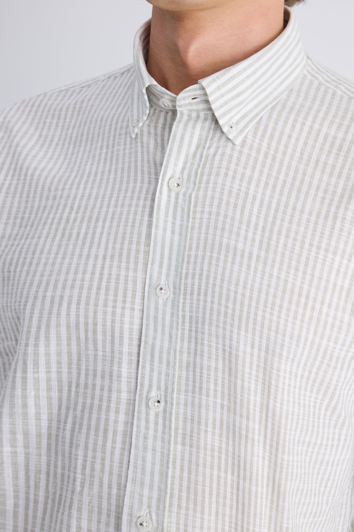 CAMASA CASUAL SLIM FIT D'S DAMAT  - Kaki