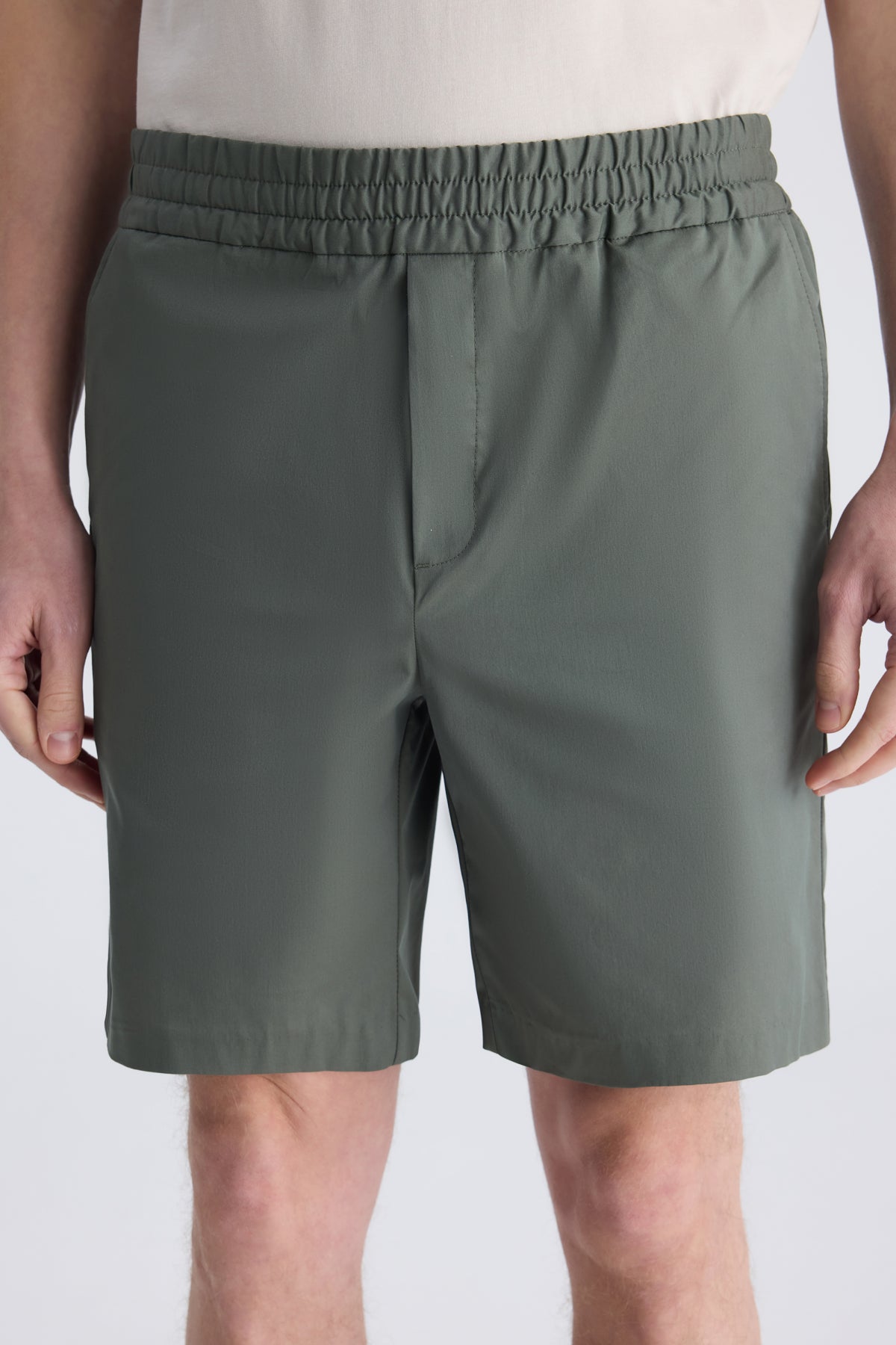 PANTALONI SCURTI REGULAR FIT D'S DAMAT  - Kaki