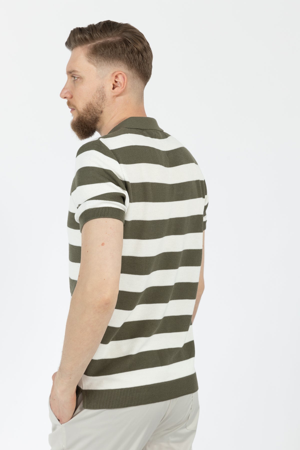 TRICOU REGULAR FIT D'S DAMAT  - Kaki