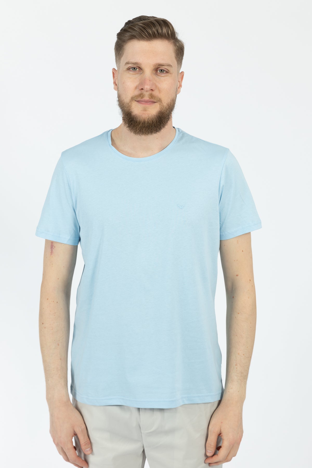 TRICOU SLIM FIT D'S DAMAT  - Bleu